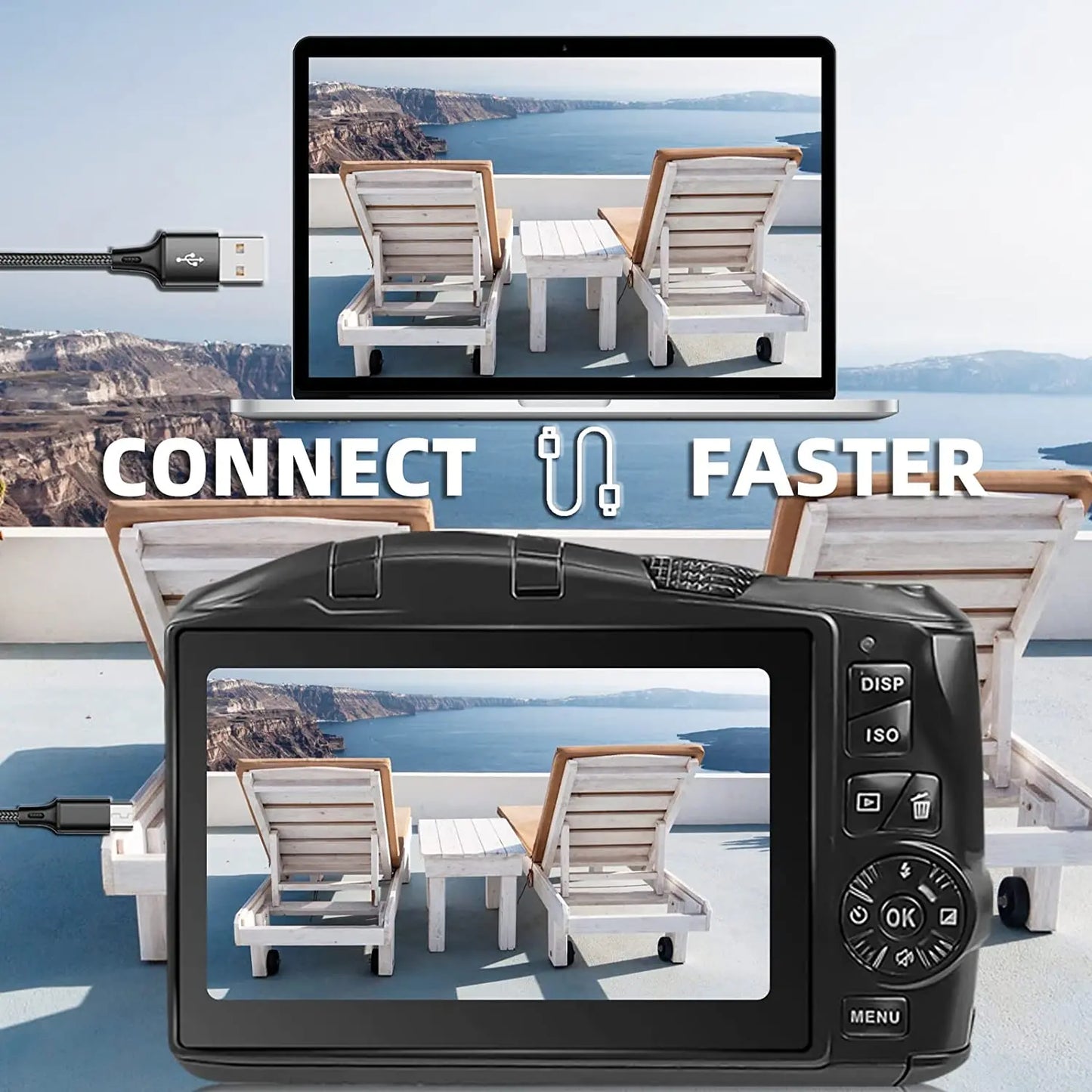 NBD 4K Digital Camera Ultra HD Vlogging Wide Angle