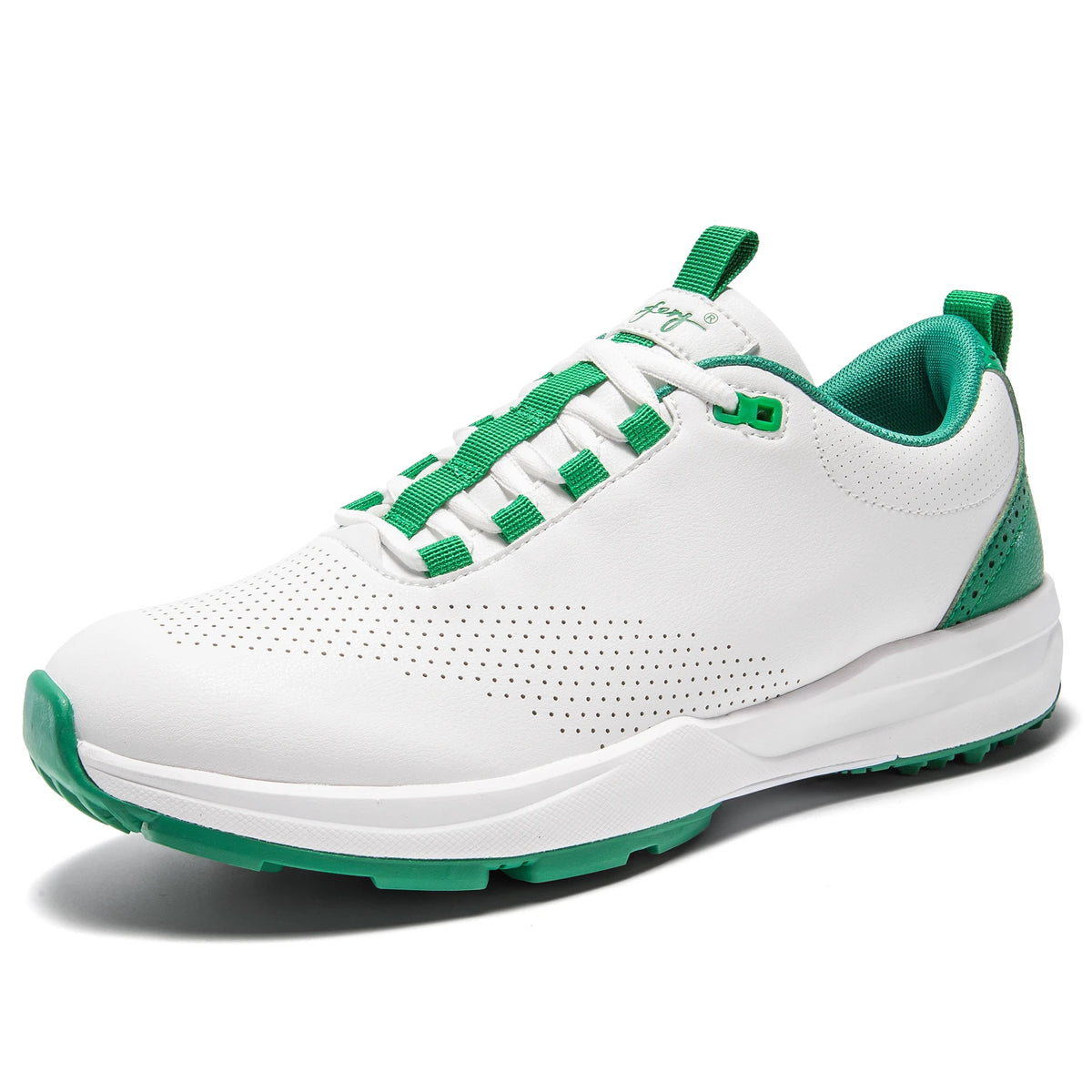 Uofeiys Mens Leather Golf Shoes Breathable Waterproof Sneakers