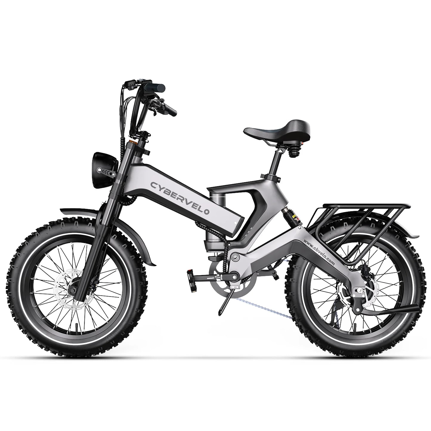 Cybervelo EK6 2000W Folding Electric Bike Dual Battery System
