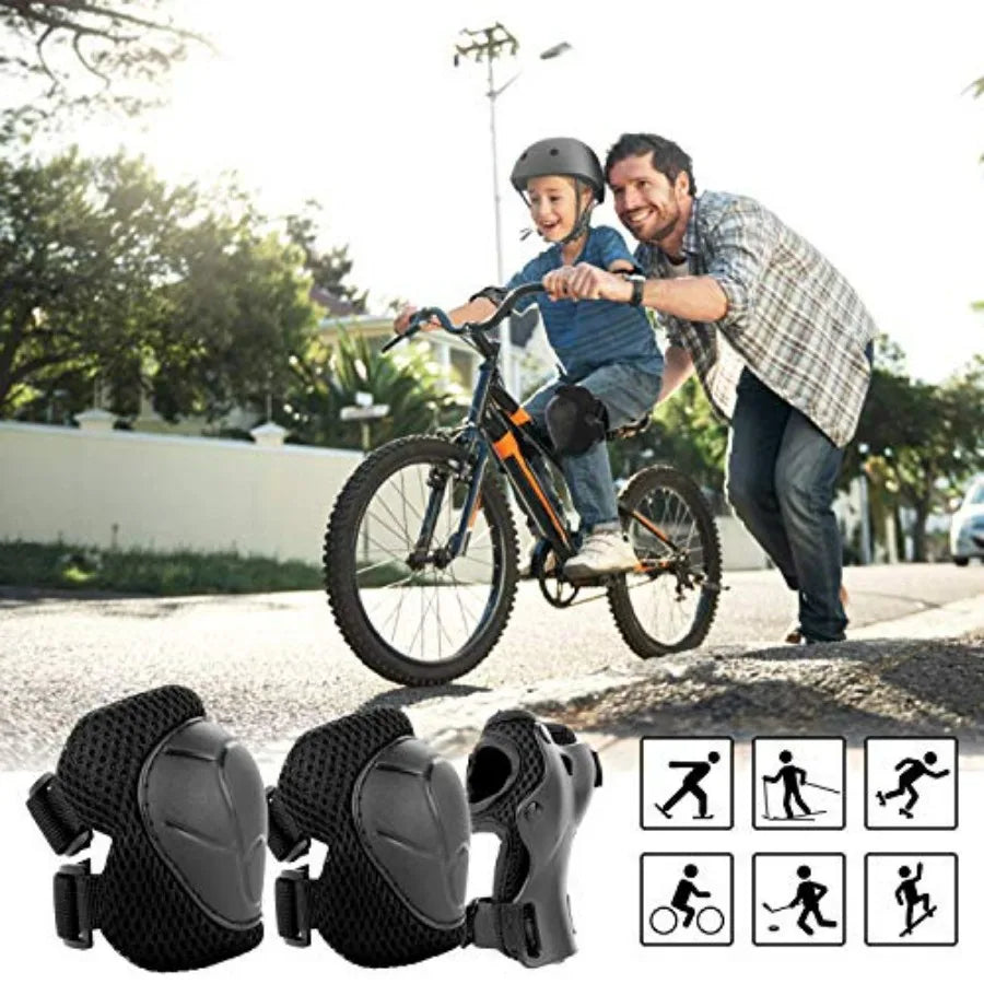 Kids Bike Helmet And Pads Protective Gear Set For Skaters