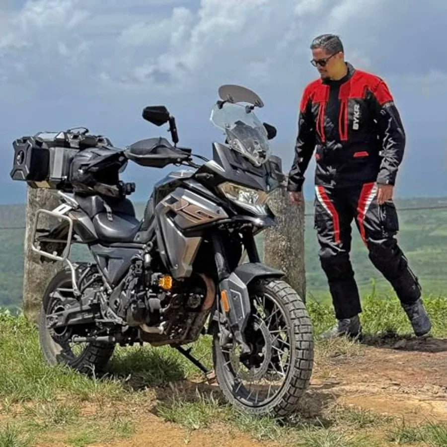 BYKR Adventure Touring Motorcycle Jacket For Men and Women Enduro Biker Textile Riding Gear CE Armo
