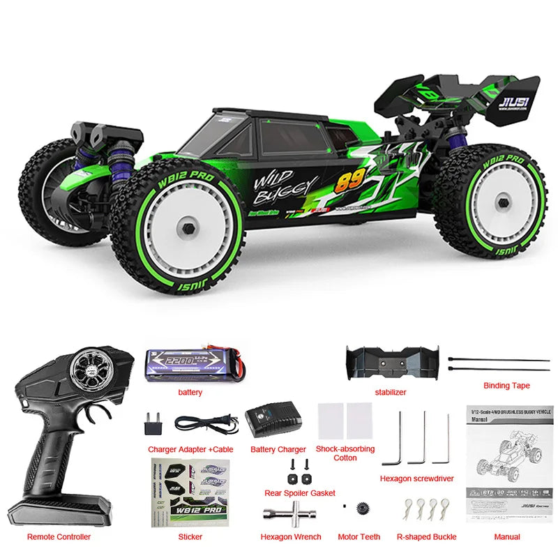 JIUSI WB12 Pro 4WD Brushless RC Car Off Road Racing