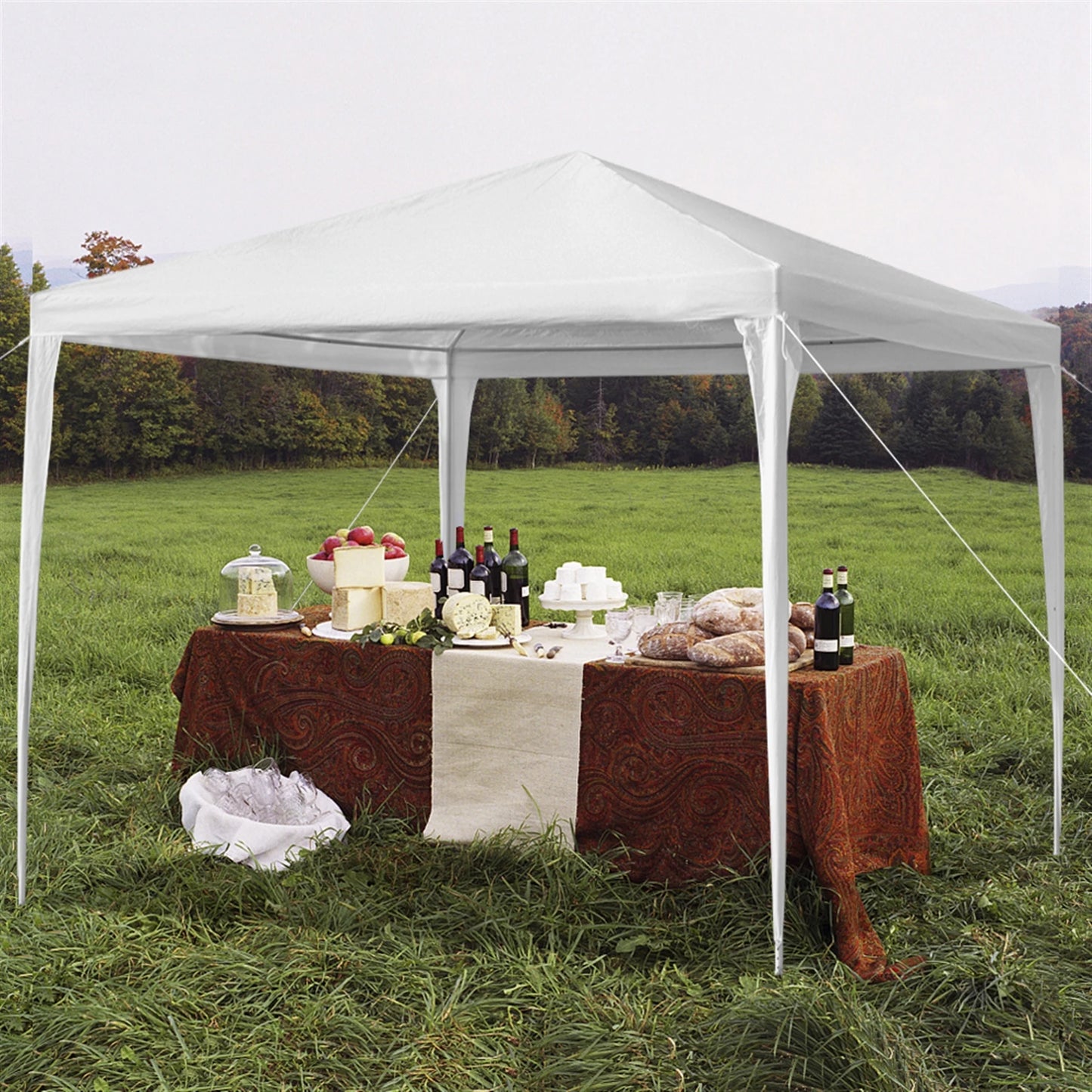 Waterproof Outdoor Gazebo Tent With Spiral Tubes And Iron Frame
