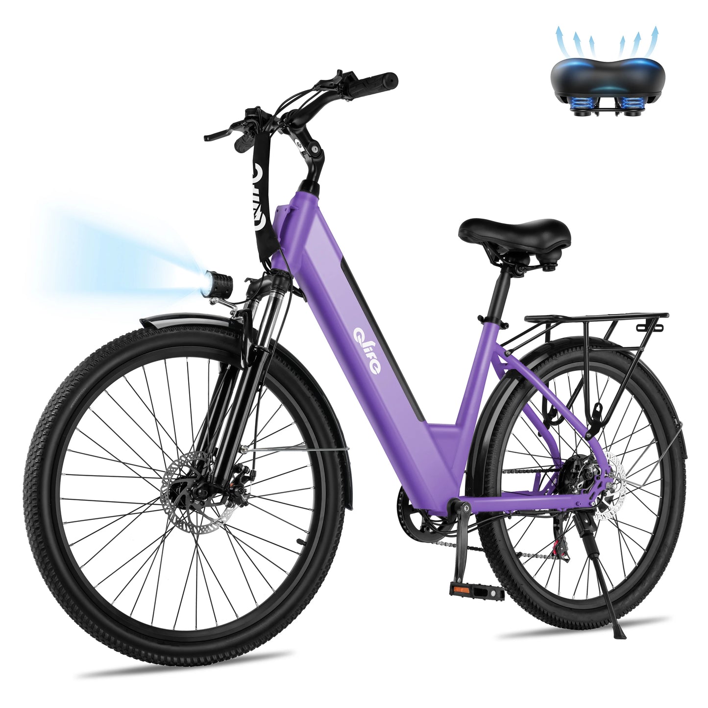 Qlife Cityone St Step Through Electric Bike Seven Speed Commuter