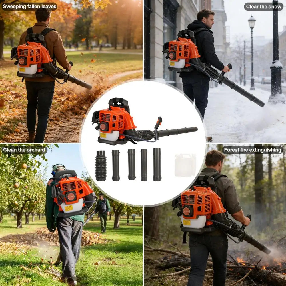 Leaf Blower Backpack Style Gas Powered Garden Blower