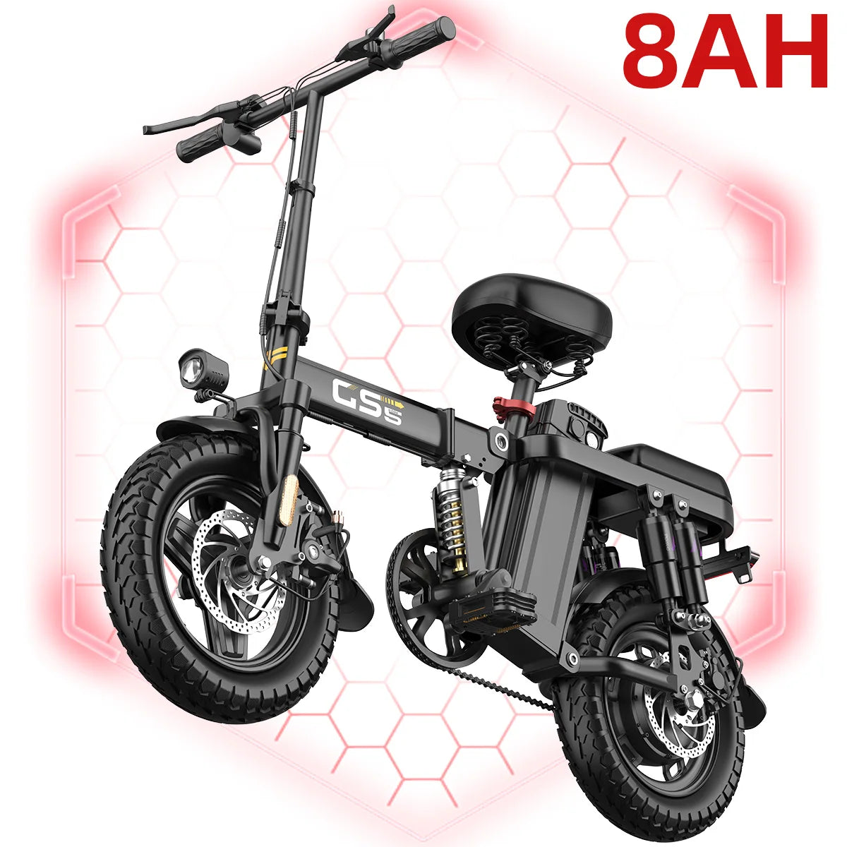 Uplee GS5 500W Foldable Electric Bike With Dual Disc Brakes
