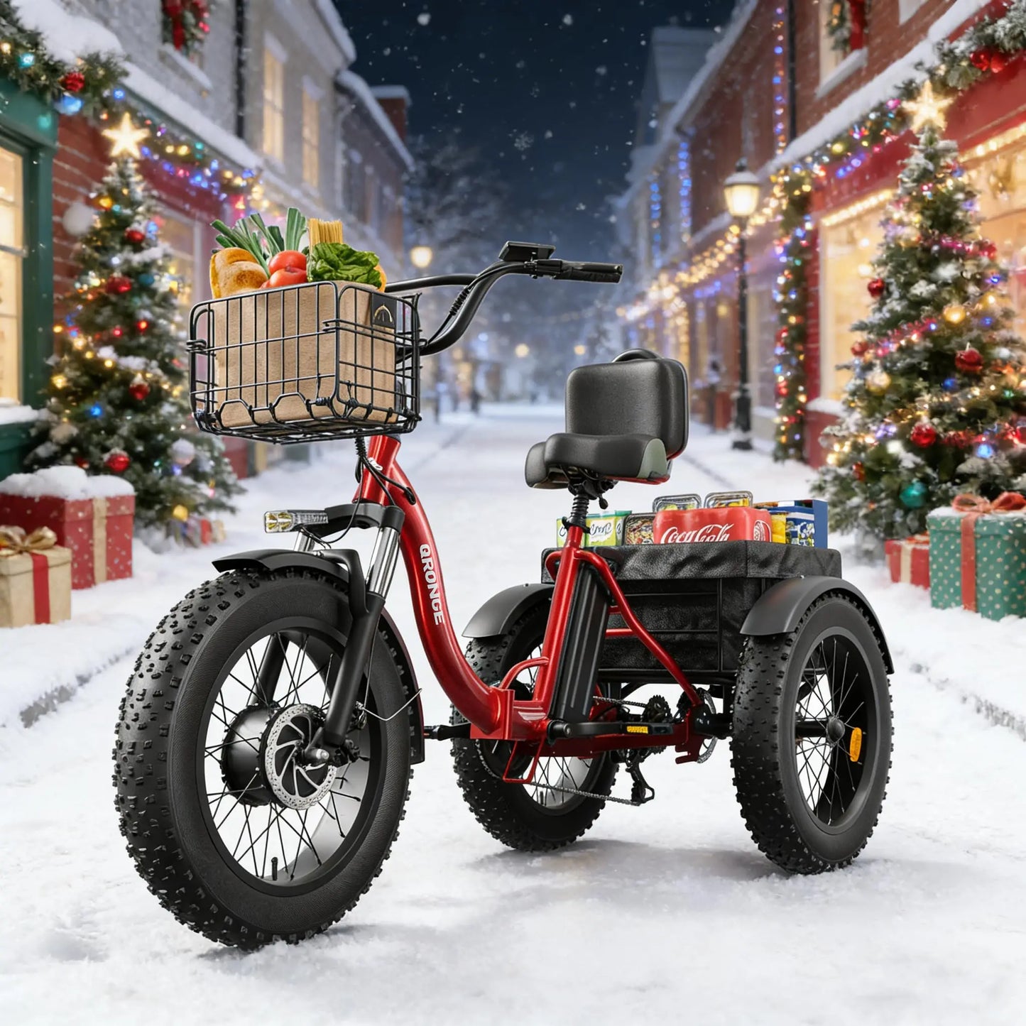 QRONGE Lava Electric Tricycle For Adults 960W 50 Mile Range