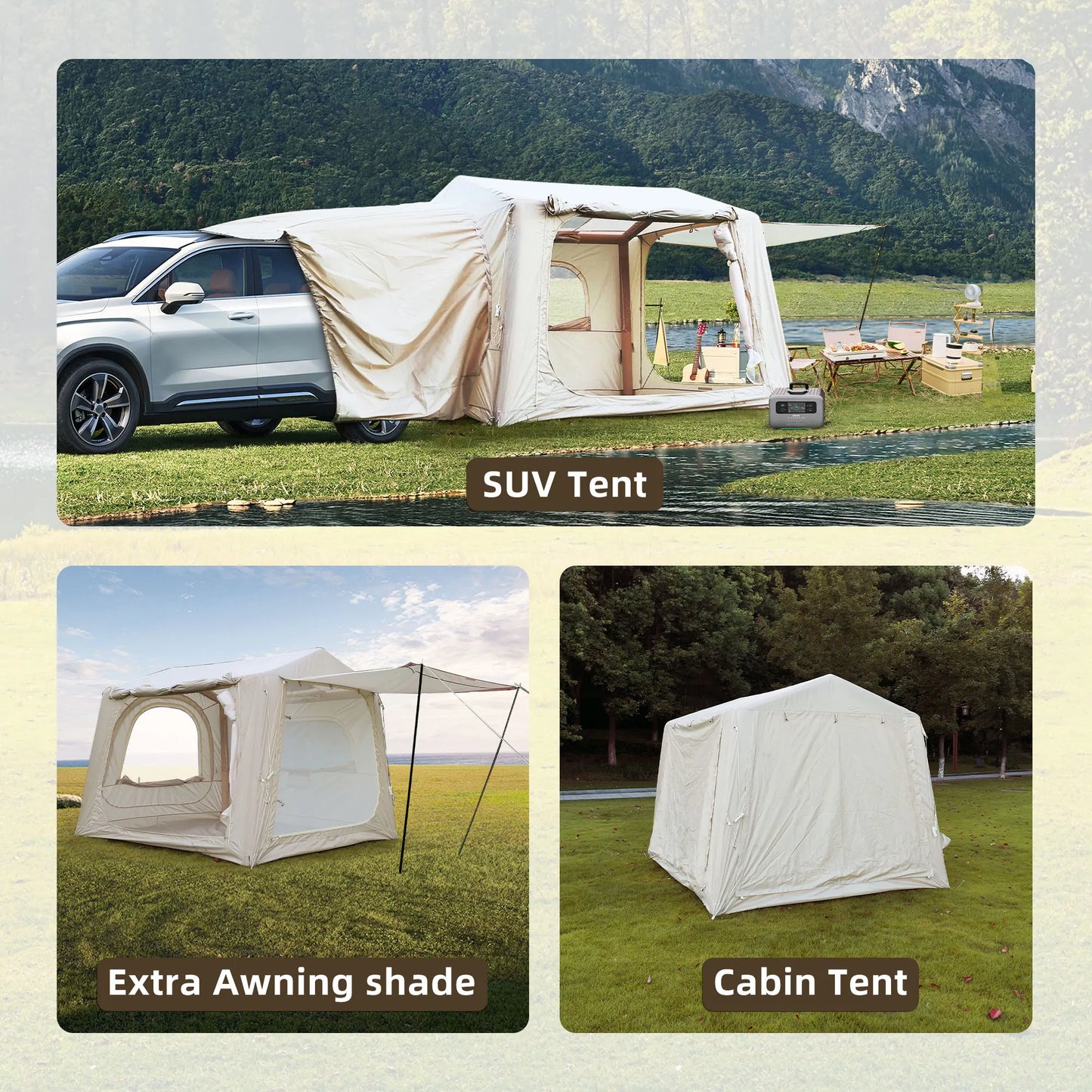 Inflatable SUV Camping Tent With Easy Setup And Waterproof Glamping