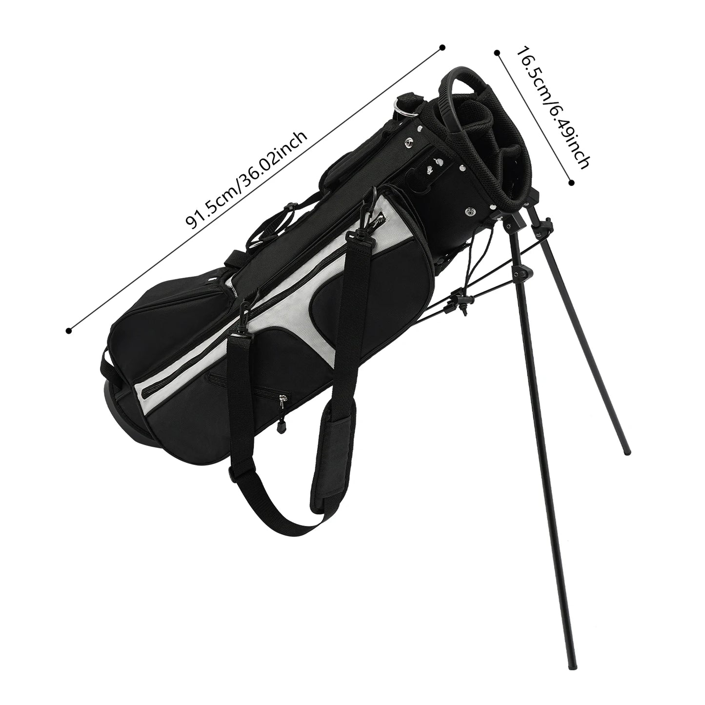 Bymaocar Golf Stand Bag With 3 Dividers And 5 Pockets