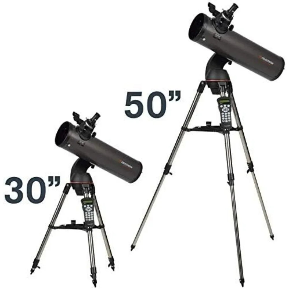 Portable Computerized Newtonian Reflector Telescope With SkyAlign