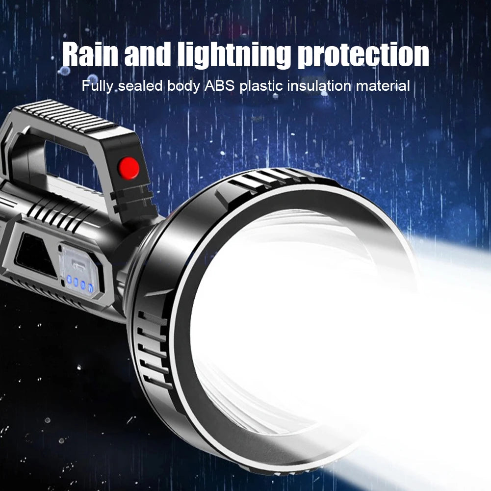LAIMANEI LED Searchlight 3 Modes USB Rechargeable Handheld Spotlight