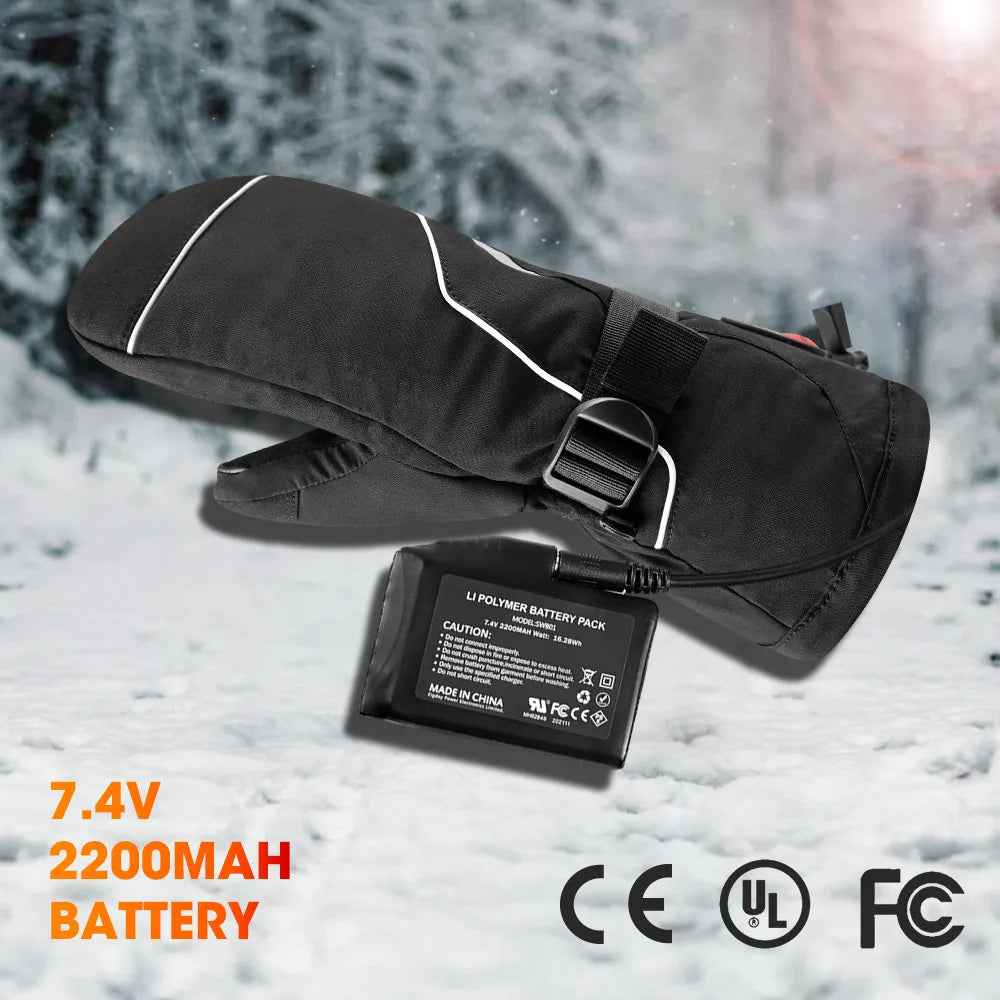 Snow Deer Winter Electric Heating Gloves Waterproof
