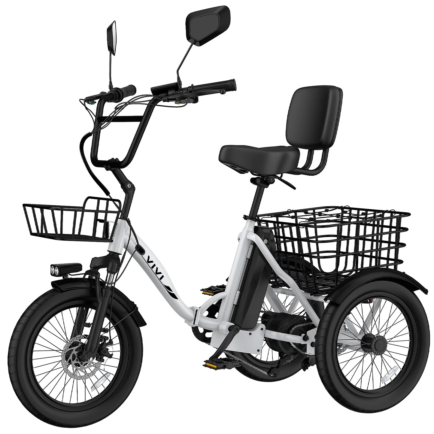 Vivi FatGo1 750W Electric Tricycle for Adults With Basket