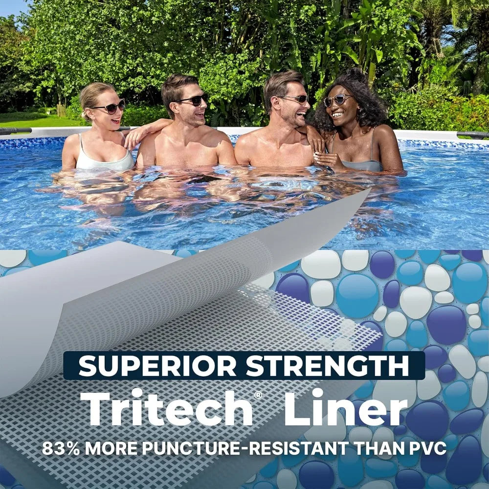 Steel Pro MAX Above Ground Pool With Filter Pump Ladder