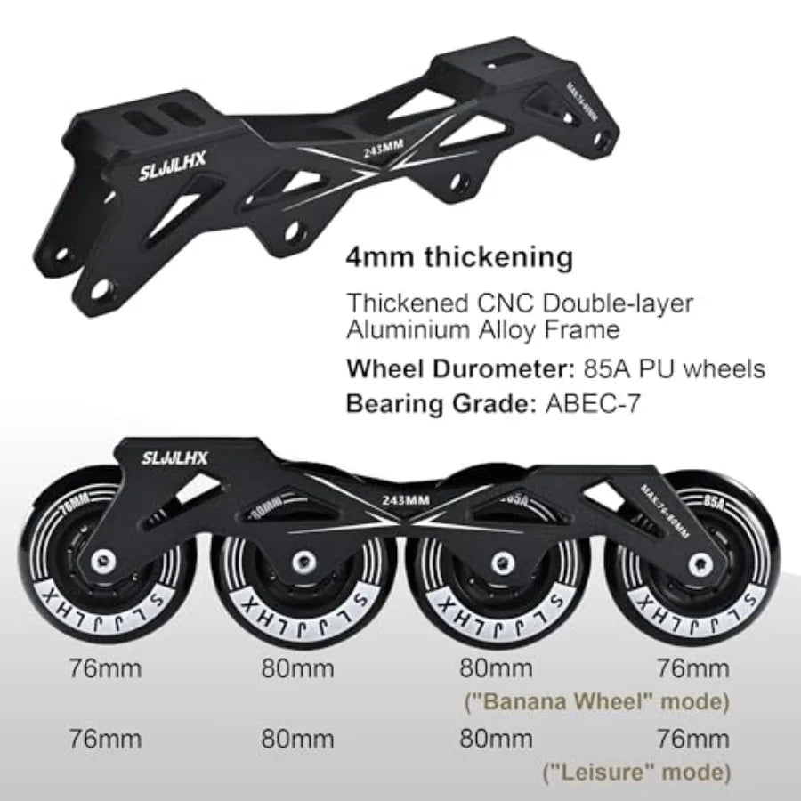 Unisex Inline Skates For Performance Fitness And Breathable Comfort
