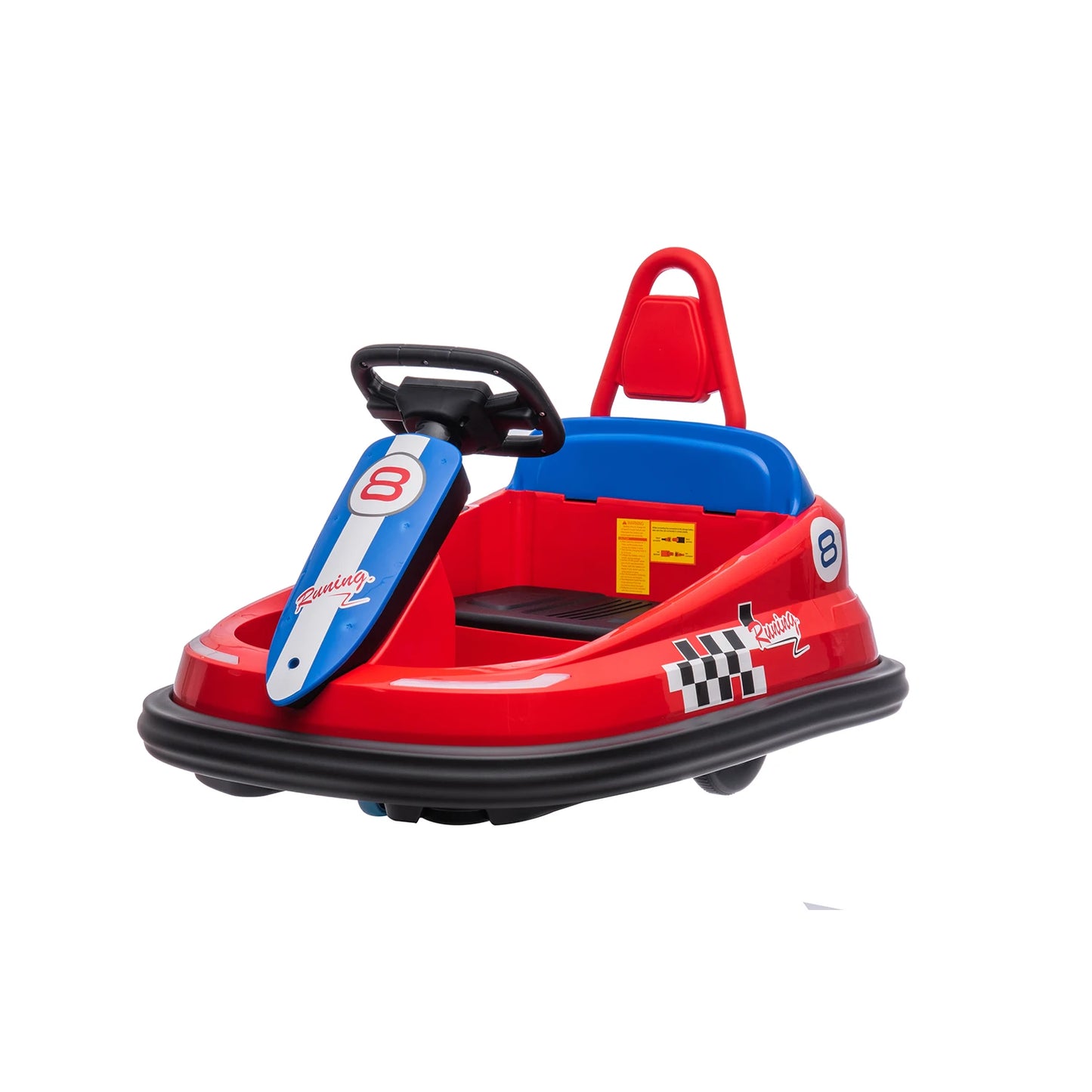 HiMISS 6V Toddler Bumper Car Ride On Toy With Spin