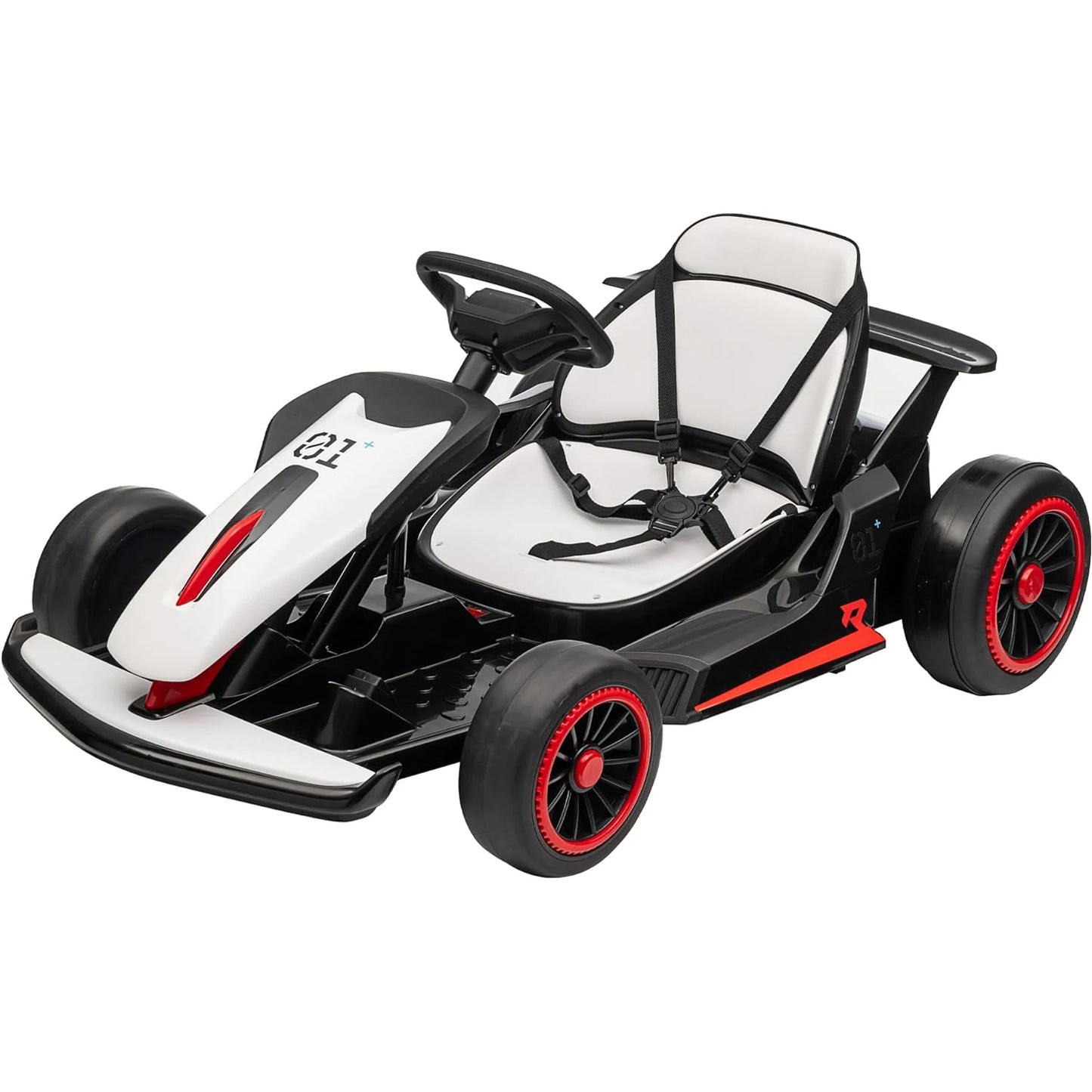 HiMISS Electric Go Kart Drift Car With Dual 200W Motors LED Lights