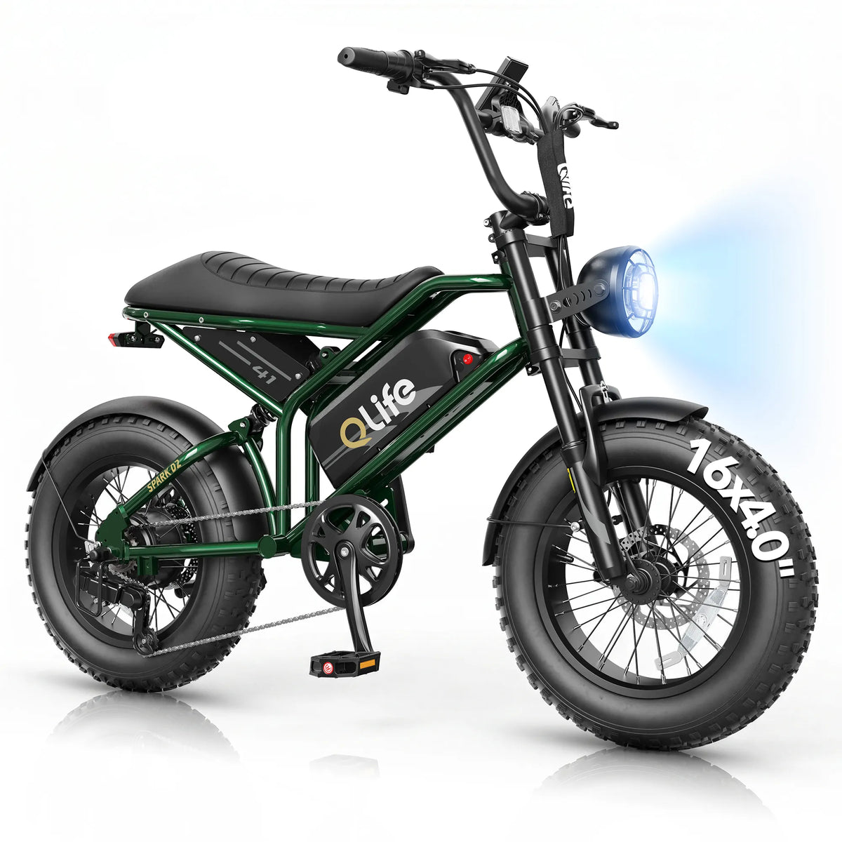 Qlife SPARK D2 EB41Plus Full-Suspension Fat Tire Electric Bike