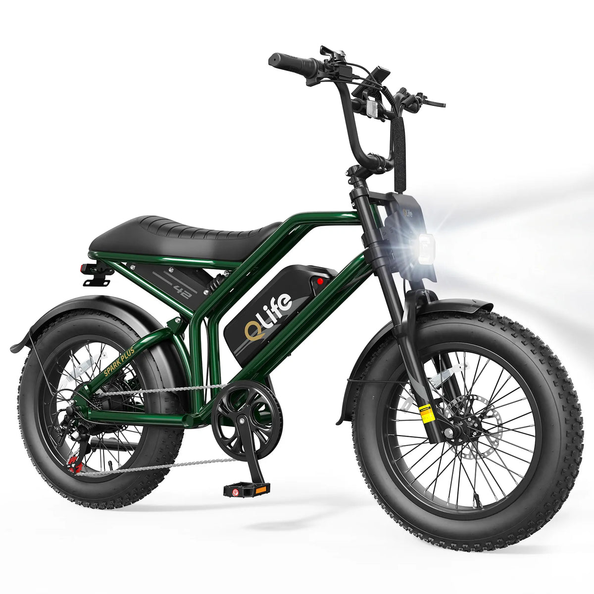 Qlife SPARK PLUS electric bike in Dark Green