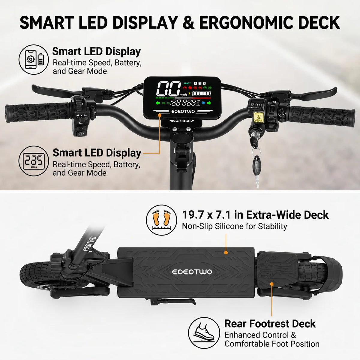 EOEOTWO GT05 Electric Scooter for Commuting and Daily Travel