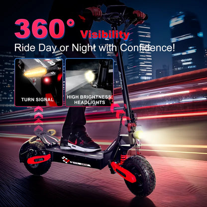 Supplier graphic showing the Red GT06 scooter headlights and turn signals