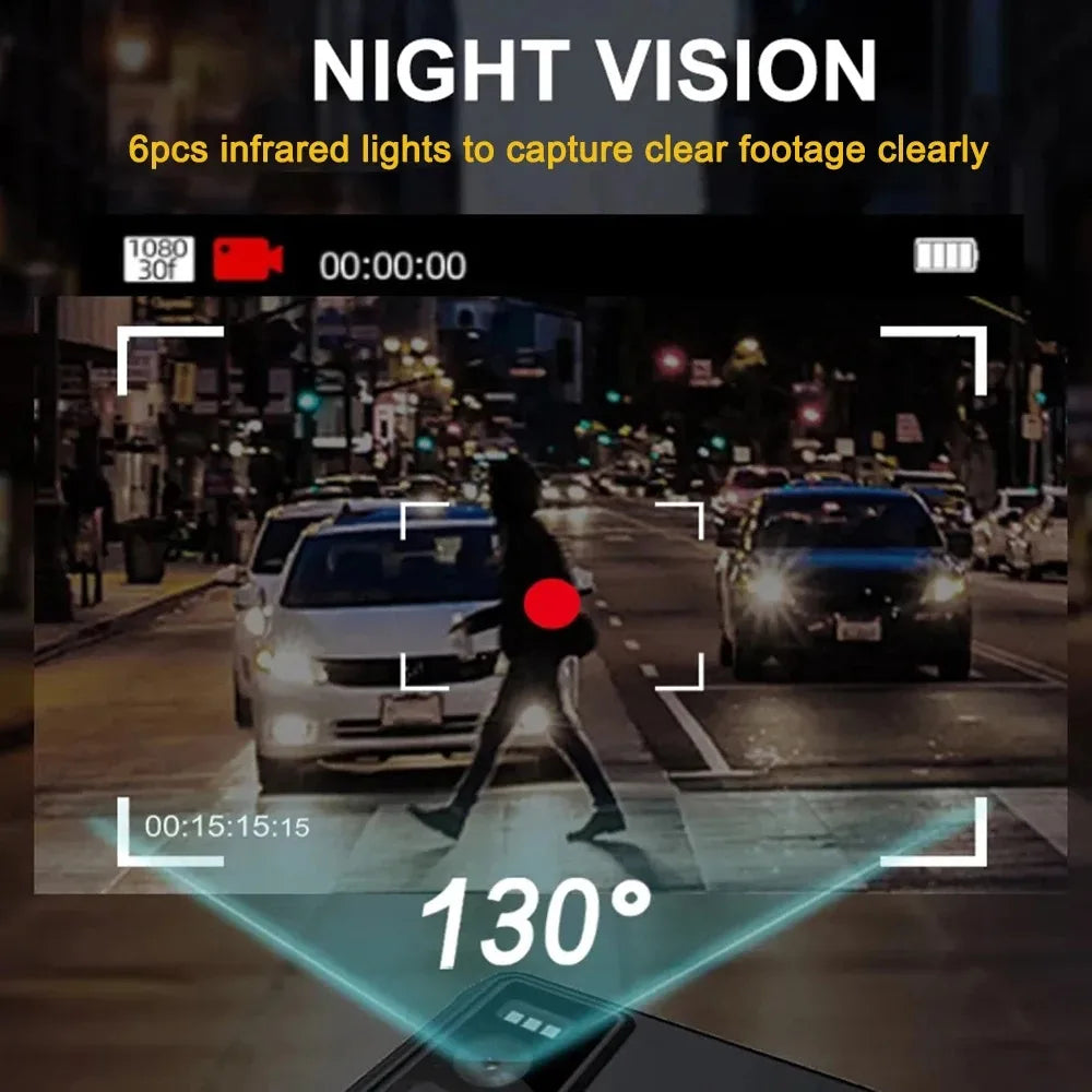 1080P HD WiFi Body Camera IR Night Vision Loop Recording