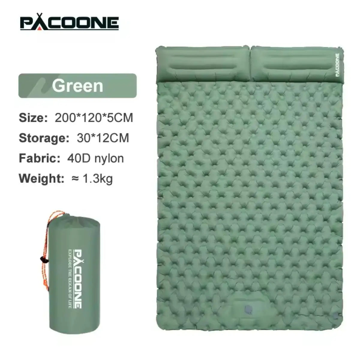 Foldable Outdoor Camping Inflatable Mattress Warm Indoor Sleeping Pad