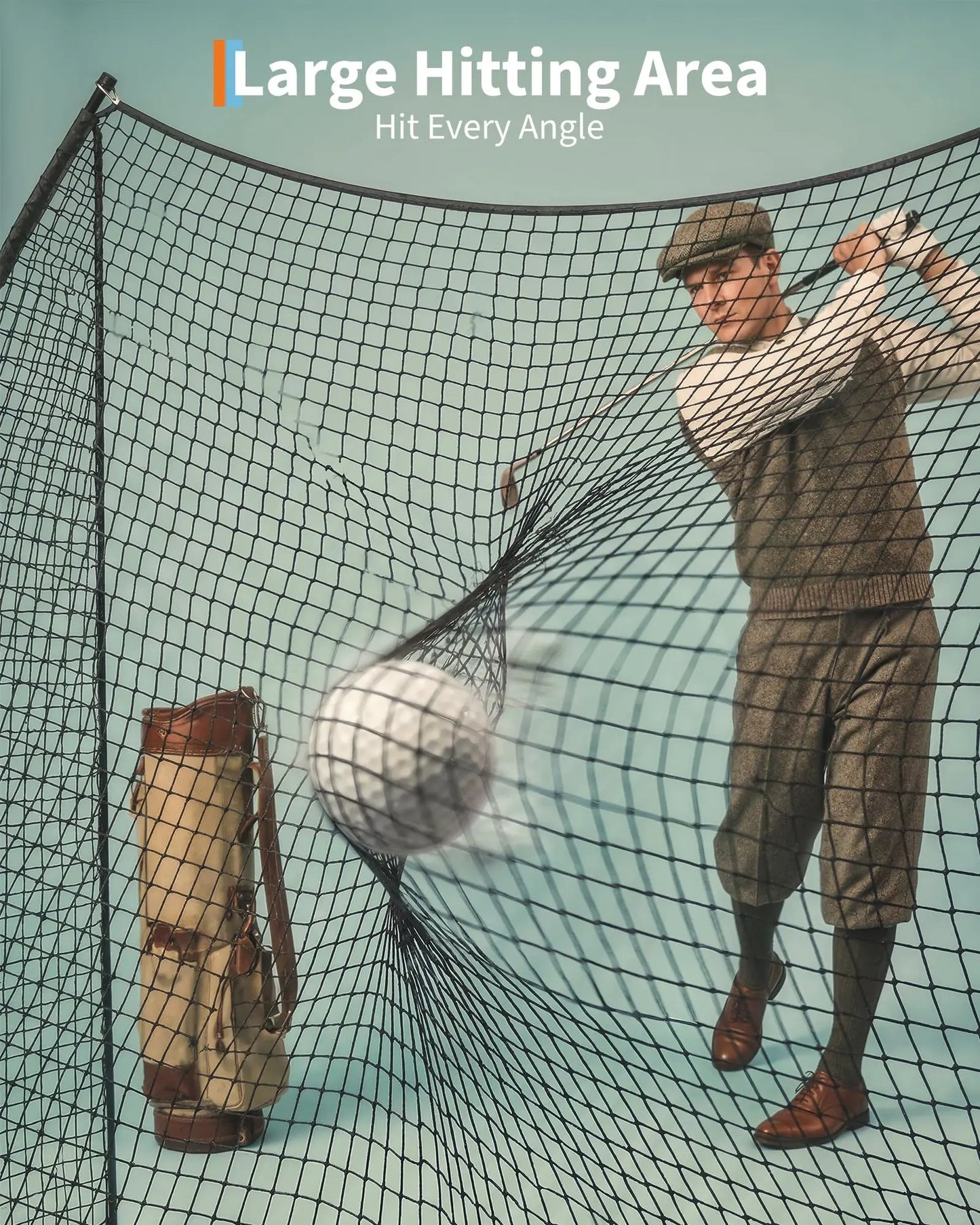 Golf Practice Net Portable Hitting Training Net With Carry Bag