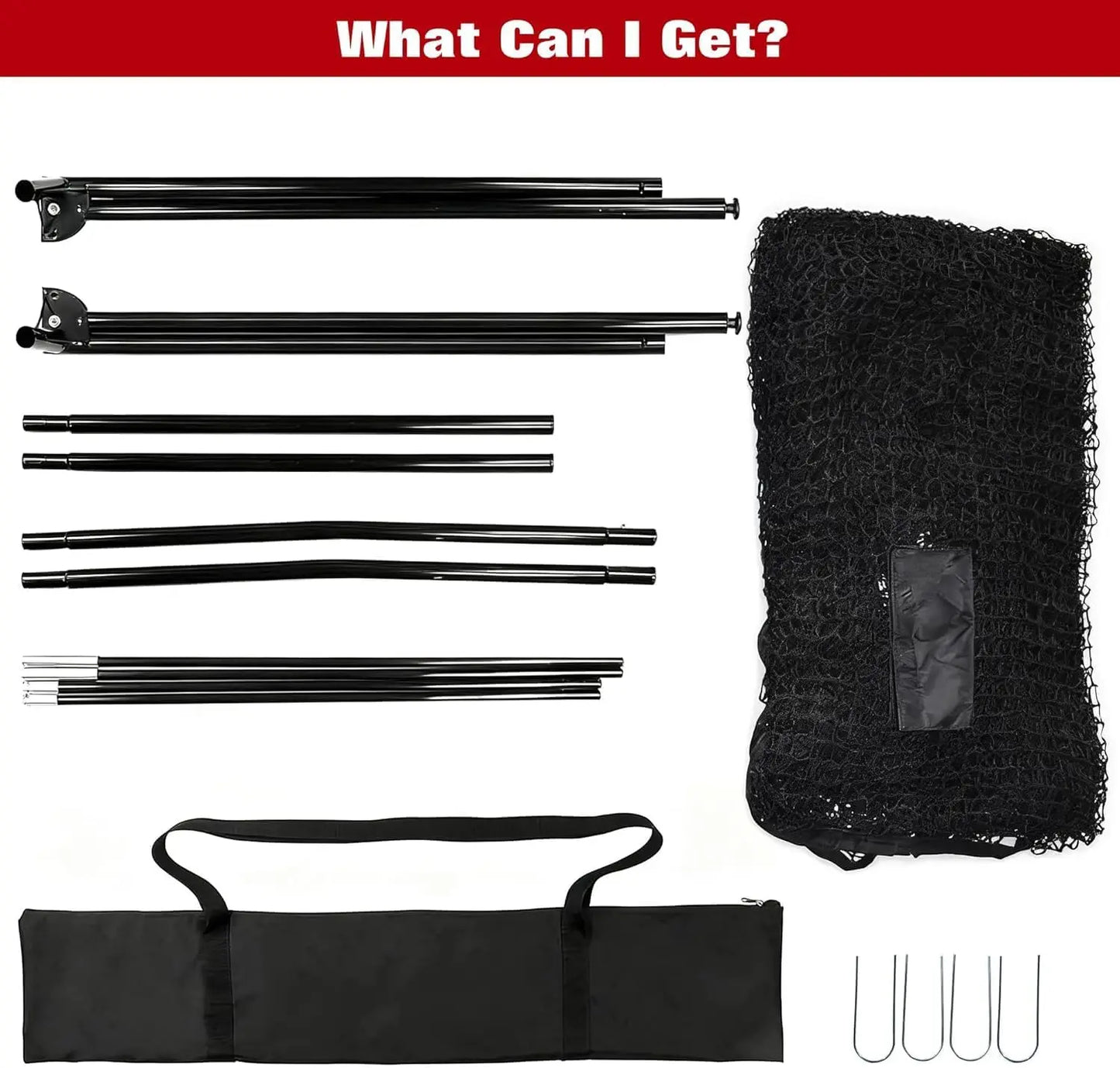 Golf Practice Net Portable Hitting Training Net With Carry Bag