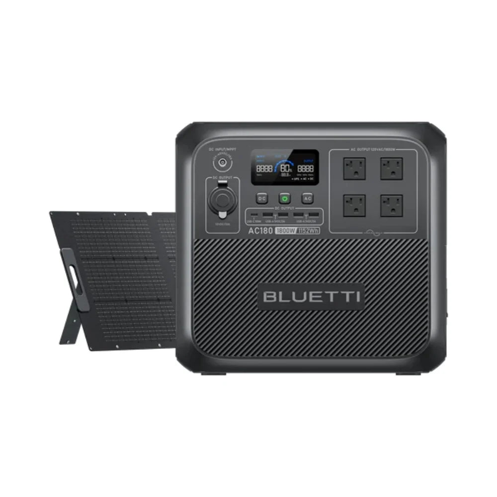 BLUETTI AC180 Solar Portable Power Station 1800W 1152Wh Generator