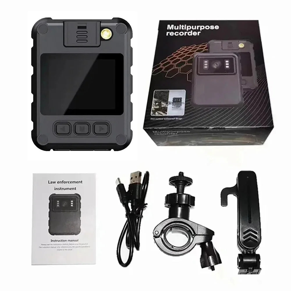 1080P HD WiFi Body Camera IR Night Vision Loop Recording