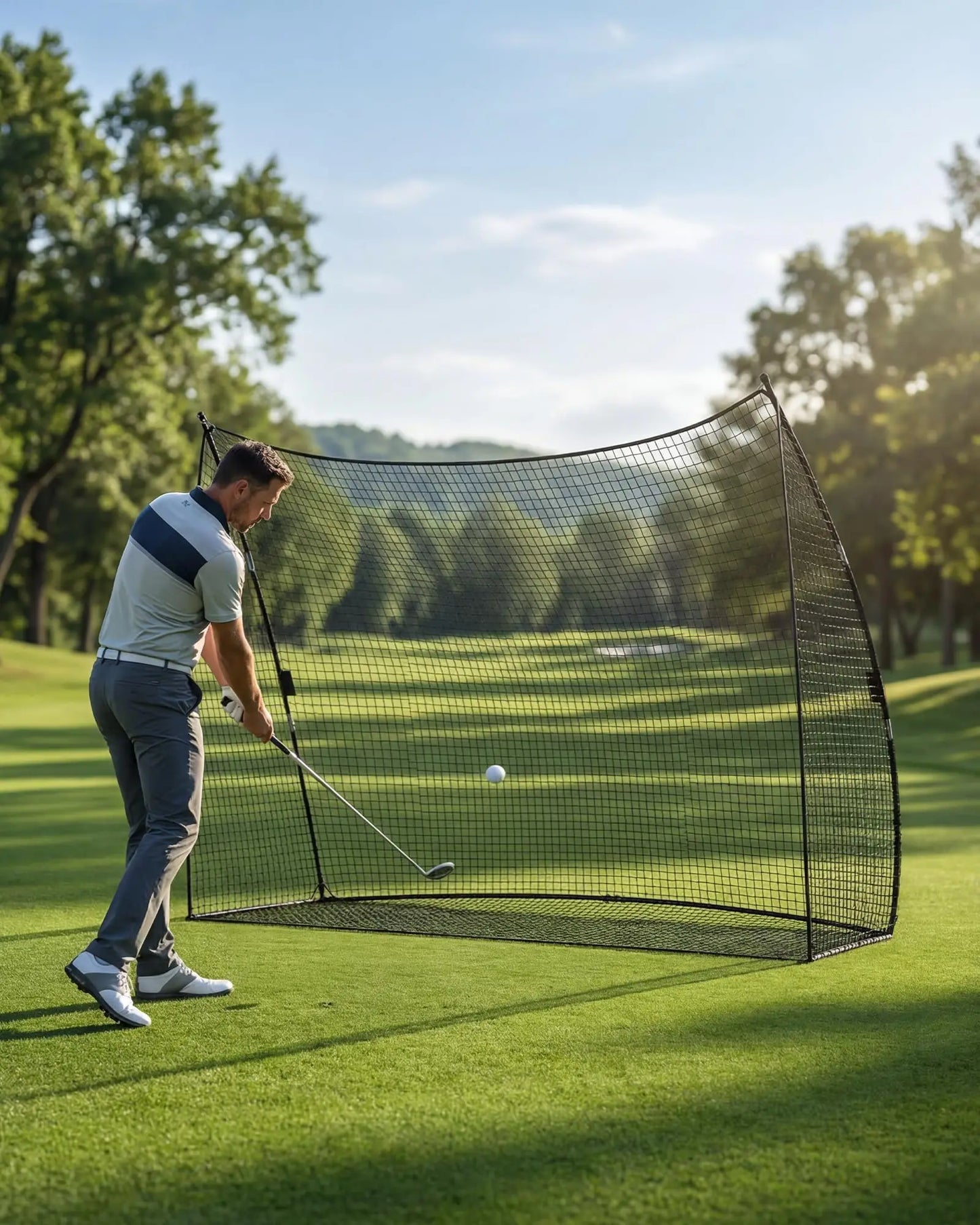 Golf Practice Net Portable Hitting Training Net With Carry Bag