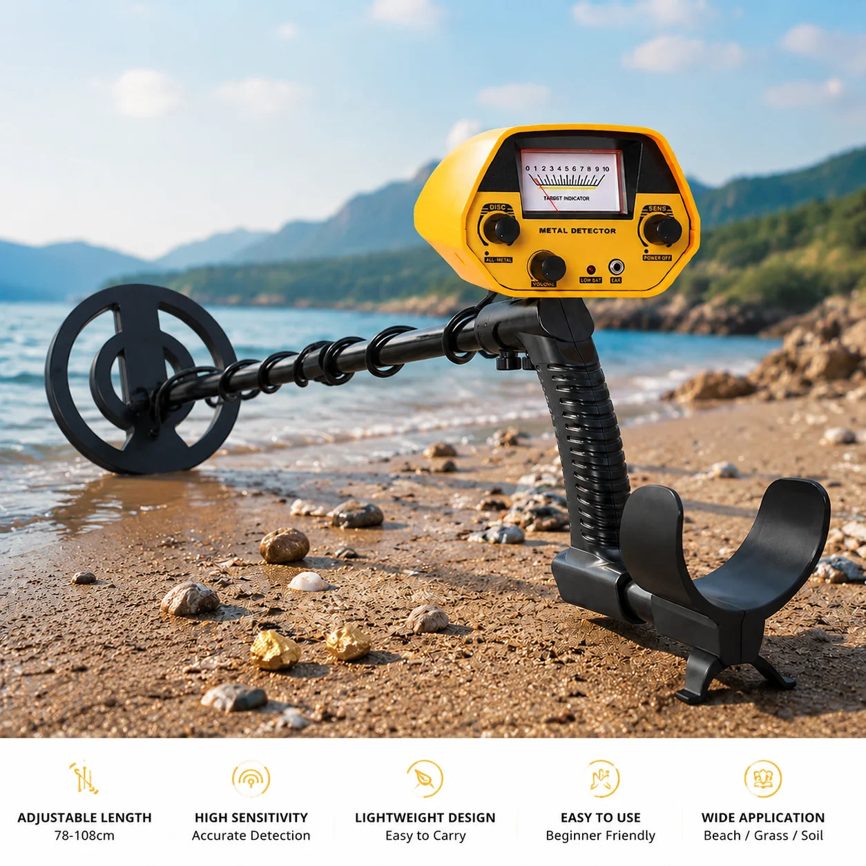 Professional Underground Metal Detector Multi Mode Treasure Finder
