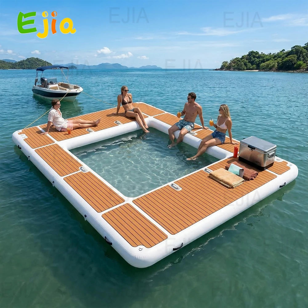 Inflatable Floating Dock Sea Pool Platform For Yacht And Lake