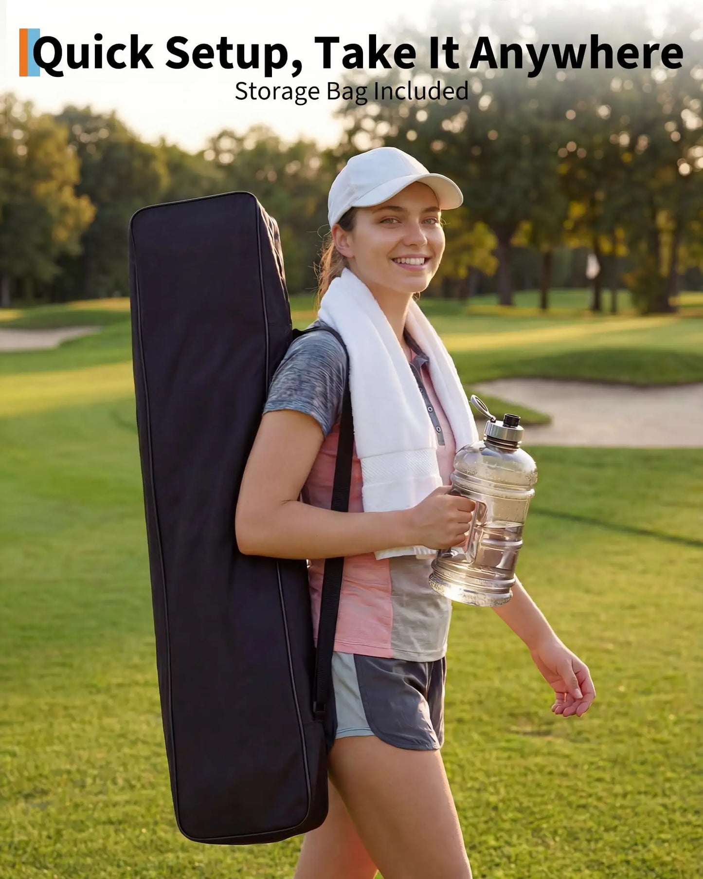 Golf Practice Net Portable Hitting Training Net With Carry Bag