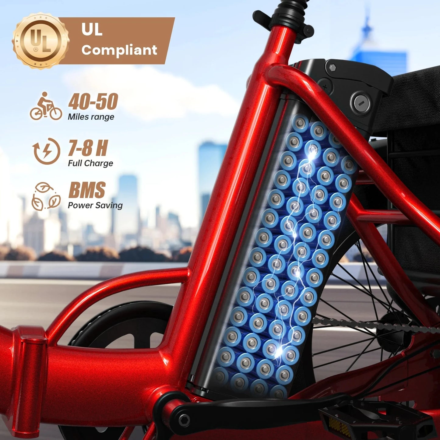 QRONGE 960W Peak Electric Bike For Adults 36V 13.5Ah