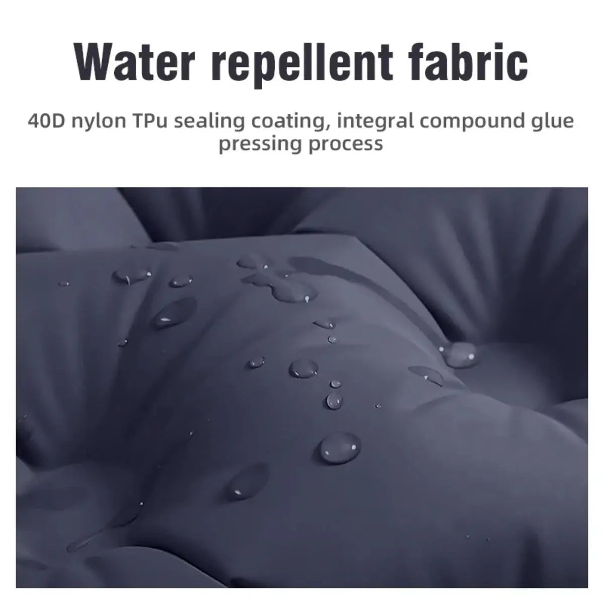Foldable Outdoor Camping Inflatable Mattress Warm Indoor Sleeping Pad