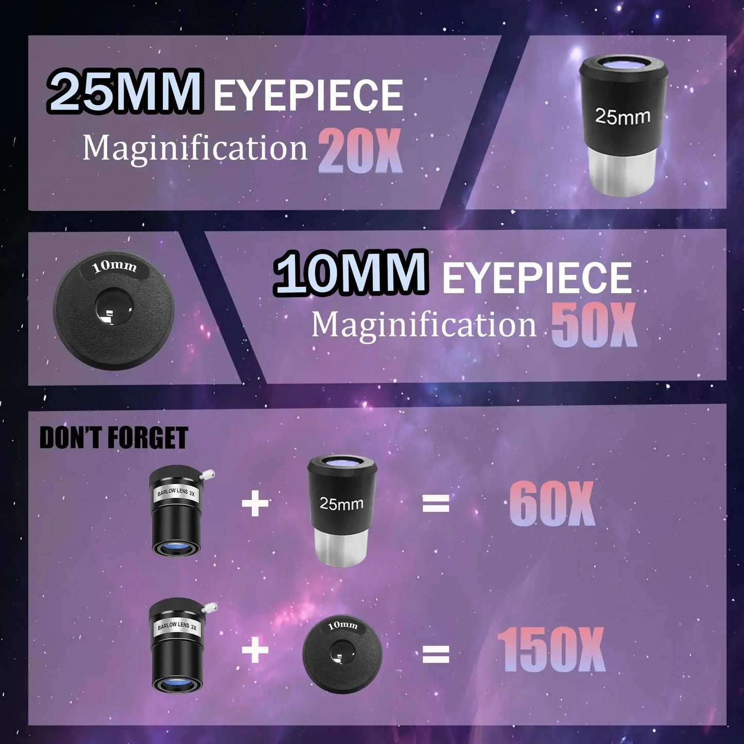 Adult Refractor Telescope With Tripod Phone Adapter Storage Bag