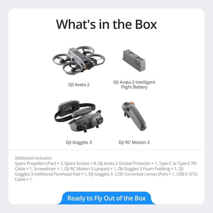 DJI Avata 2 FPV Camera Drone Featuring Immersive Flight