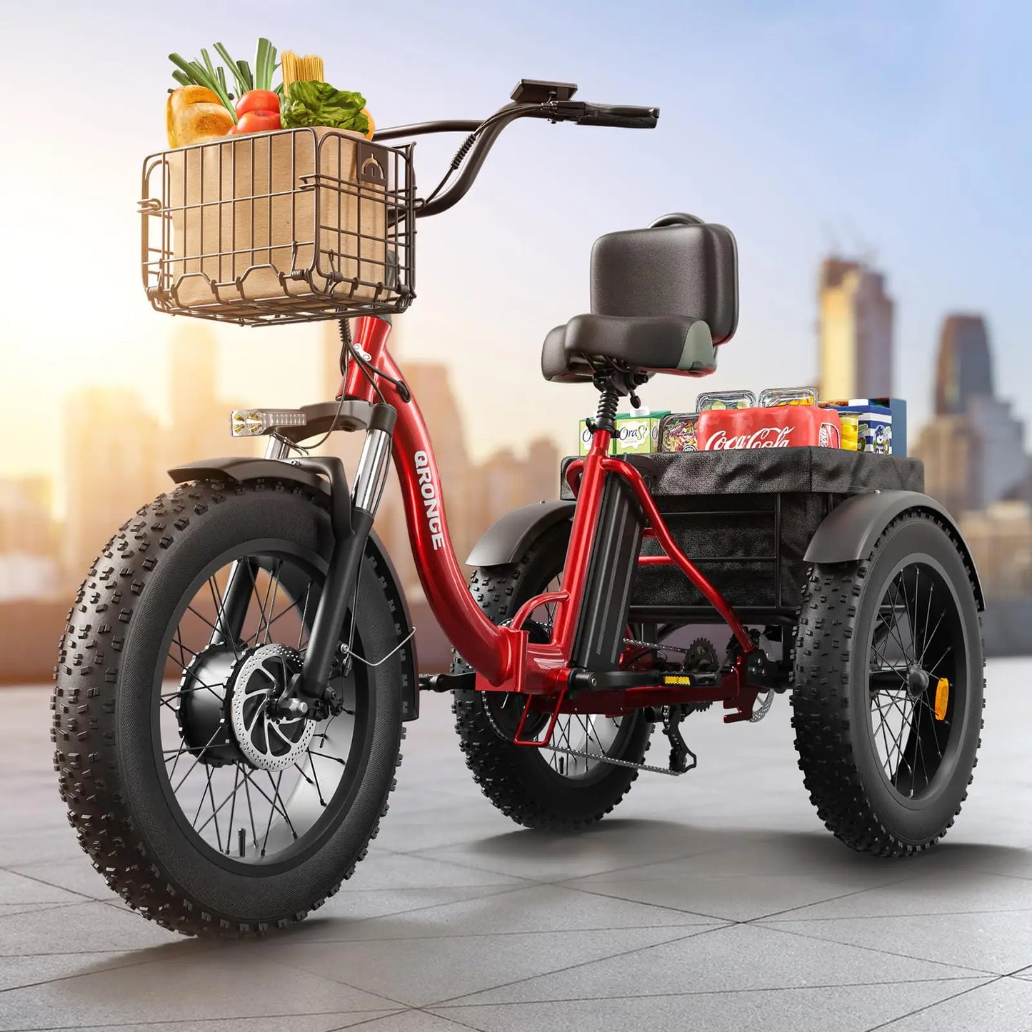 QRONGE 960W Peak Electric Bike For Adults 36V 13.5Ah