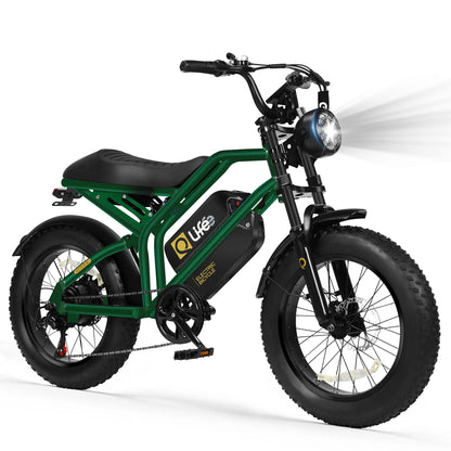 Qlife SPARK DUAL electric bike in Green