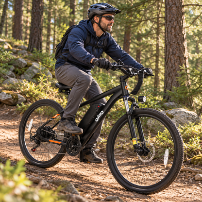 Qlife Electric Mountain Bike With 21 Speed Pedal Assist