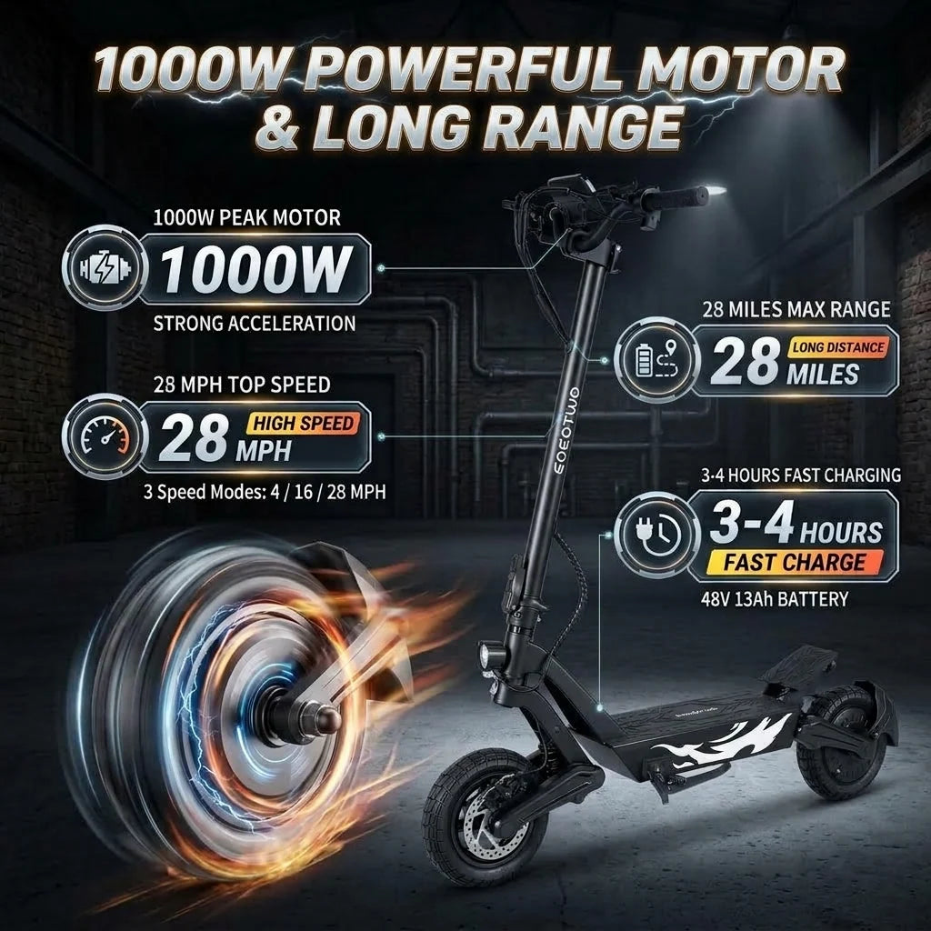 EOEOTWO GT05 Electric Scooter for Commuting and Daily Travel