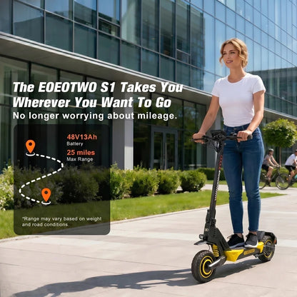 EOEOTWO S1 Electric Scooter with 48V 13Ah Battery