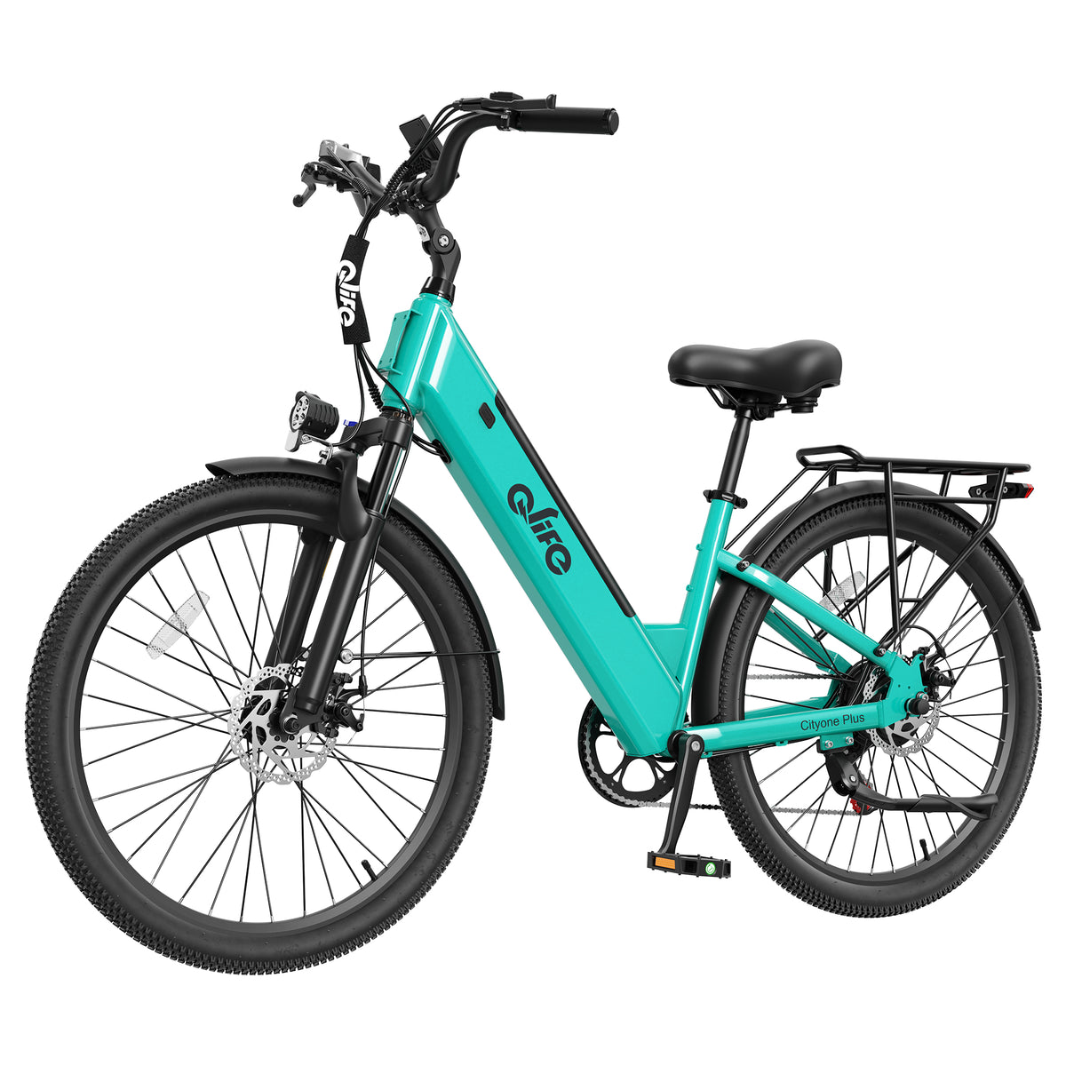 Green Qlife CITYONE PLUS step-through electric bike, manufacturer photo