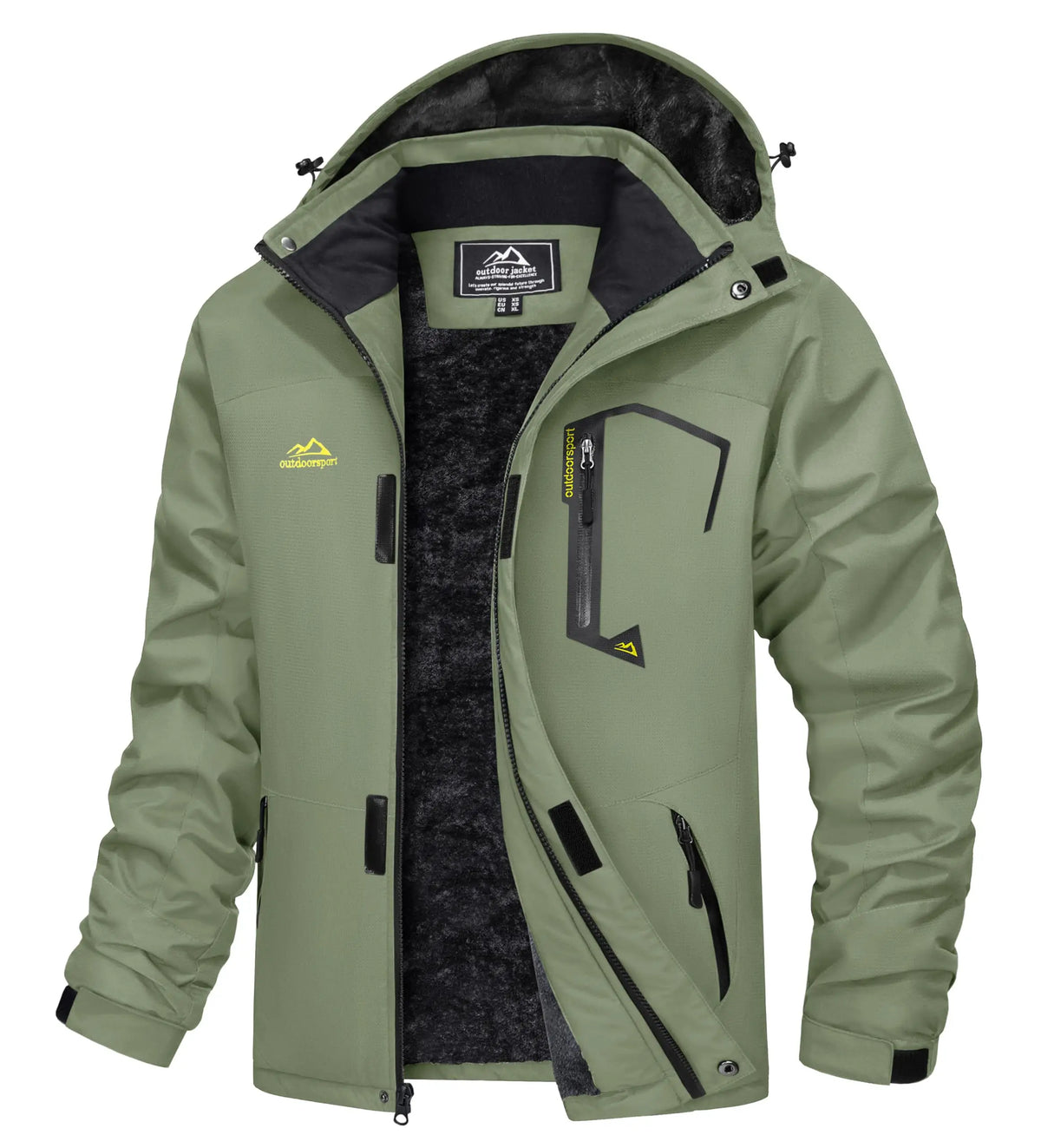 Cavva Men Water Resistant Fleece Lined Winter Ski Jacket