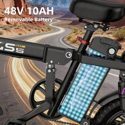 Uplee GS5 500W Foldable Electric Bike With Dual Disc Brakes