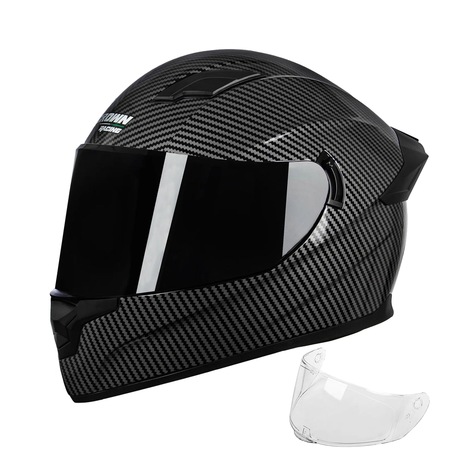 Crown Racing F700 Full Face Motorcycle Helmet DOT FMVSS 218