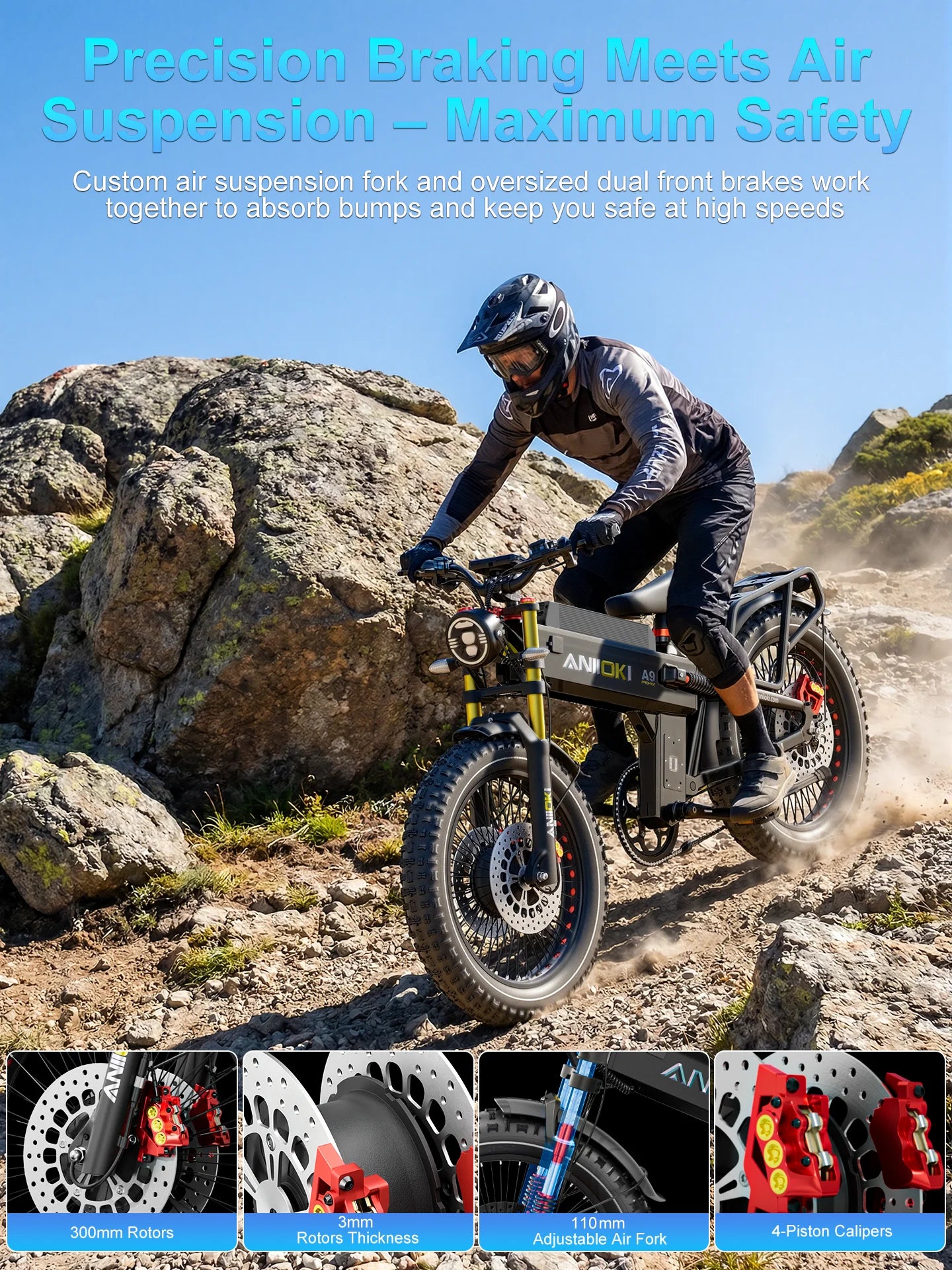 ANIIOKI 6000W Dual Motor Electric Bike A9 Pro Max AWD