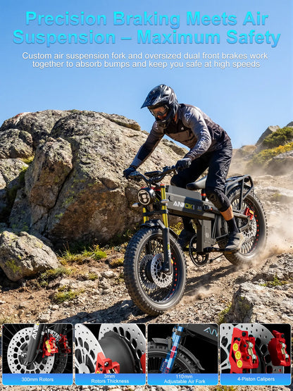 ANIIOKI 6000W Dual Motor Electric Bike A9 Pro Max AWD